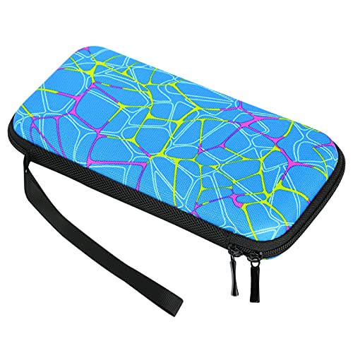 Voluxe Bolsa de almacenamiento de calculadora, Crochet Hook Store Pencile Case para papelería para aguja para calculadora (azul)