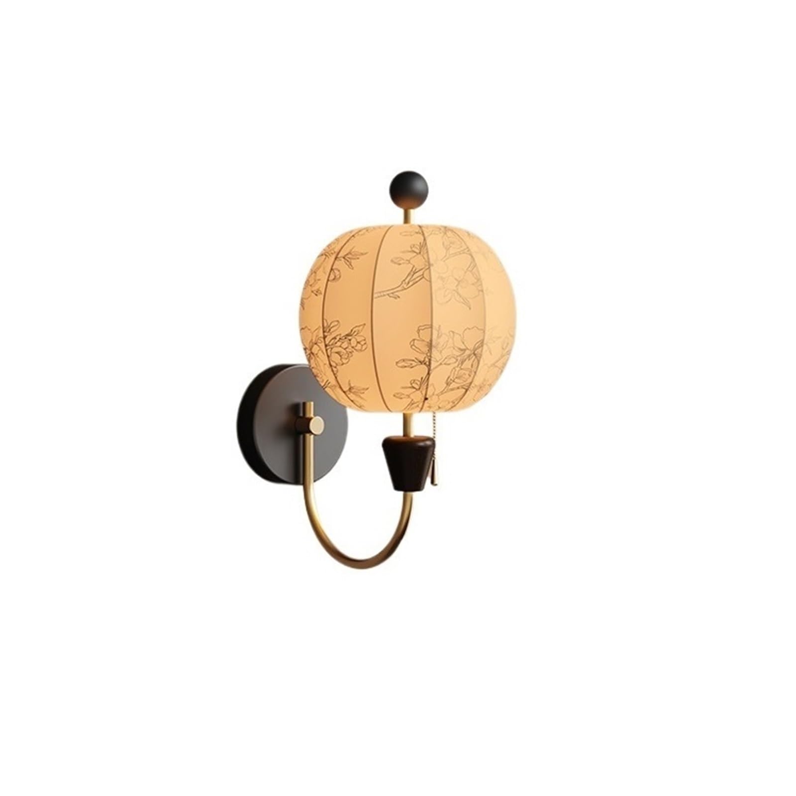 ZYYANSHOP Wall lamp Wooden Fabric Living Room Study Bedroom Bedside Wall Lamp Retro Decoration