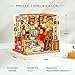 Rolife Miniature Dollhouse Kit DIY Biblioteca de Madera Modelo de casa para...