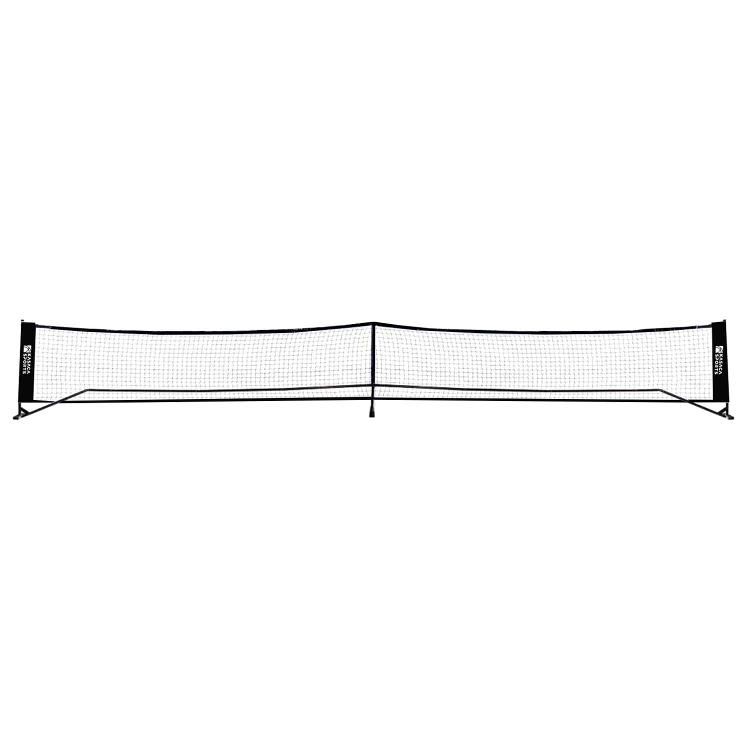 Pickleball Netz in offizieller USAPA Größe – 670 x 91 cm – Robuster Eisenrahmen & 3-Fach Polyester-Netz – Tragetasche inklusive – 22ft Netz für Turnier & Freizeit