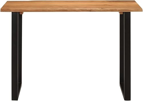 Miniatura 3 de ZEYUAN Mesa de comedor Mesa de comedor Mesas De Comedor Mesa de comedor de cocina 43.3 "x19.7"x29.9" Madera maciza Acacia 350289
