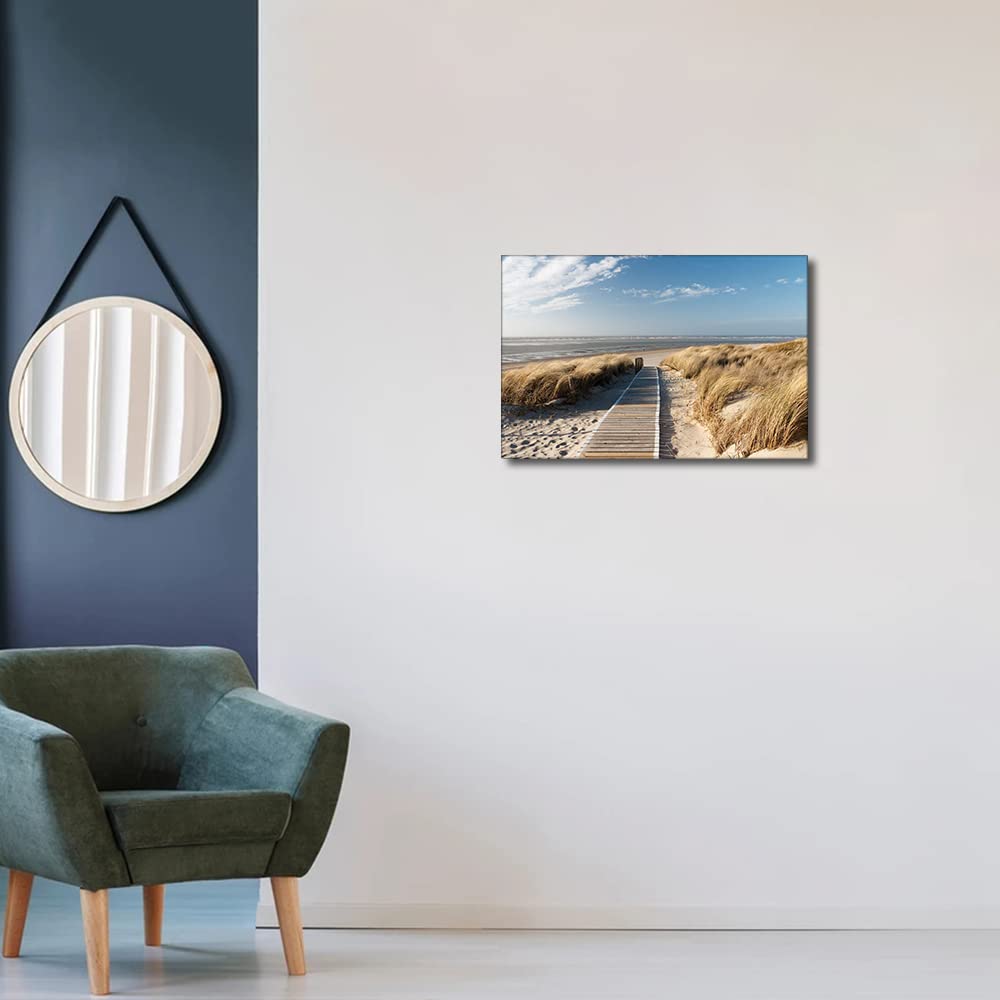 Generic Canvas Print Wall Art, Beach Tones, 8x12in, Coastal, Framed, Gallery Wrapped, Landscape, Smooth Finish - Image 4