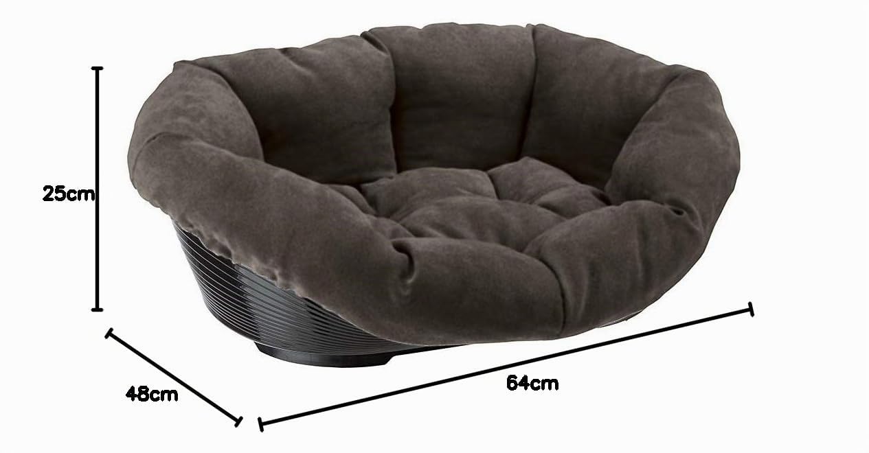 Ferplast Sofa' Prestige Korb Schale Kunststoff Überzug gepolstert wasserabweisen