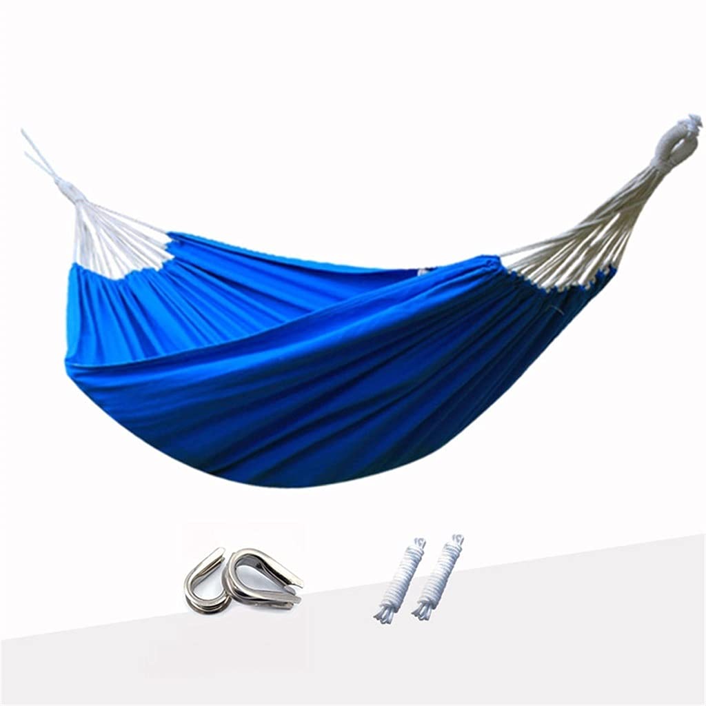 Camping hammock, Portable Hammock Outdoor Camping Canvas Color Hammocks Home Courtyard Balcony Dormitory Swing