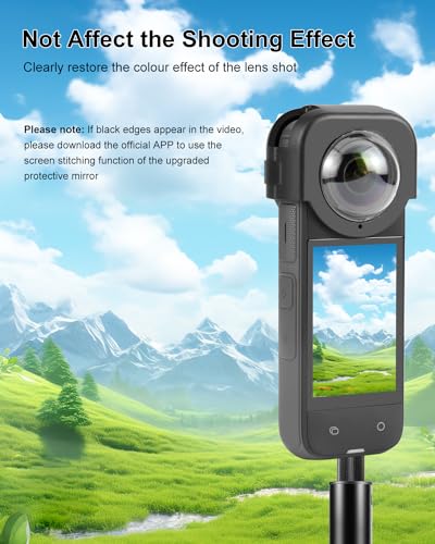 Protector de lente PULUZ para Insta360 X4, cubierta protectora de vidrio óptico removible, resistente al agua y a los arañazos para cámara Insta360 X4 miniatura 4
