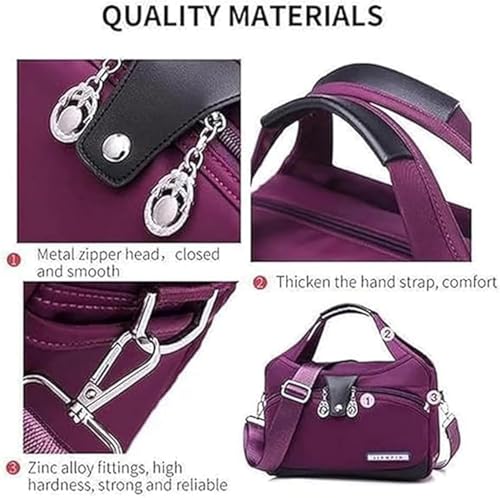 Blaciokamith Tote Bag, Soft Side Lightweight Underseat Tote Bag, Fashion Waterproof Anti-Theft Handbag Crossbody2