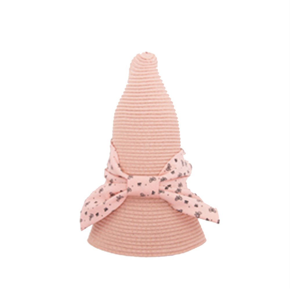 Sra. Sombrero de Paja Verano Bowknot Sombrero para el Sol Sombrero de ala Ancha Sombrero Suave Sombrero de Playa Junto al Mar Fresco y Seco (Color : Pink) (Pink)