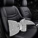 2 PCS Bling Car Pillows, Rhinestones Bowknot Bling Car Headrest Pillow, Car Neck Pillow for Driver Cool Relax Necksupport, White Crystal Diamond Car Accessories for Women