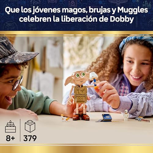 Miniatura 2 de LEGO Harry Potter 2en1 Dobby el Elfo Libre de Juguete - Kit de Maquetas Transformable en Figura de Kreacher - Decoración para el Dormitorio - Regalo para Niñas, Niños y Fans de 8+ Años - 76469
