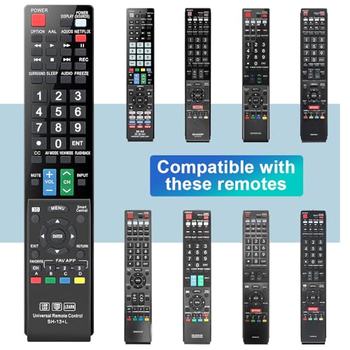 Image of for Sharp-Smart-TV-Remote-Replacement, Universal Remote Control for All Sharp AQUOS HDTV 3D LCD LED Smart TVs