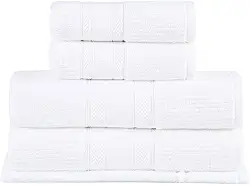 Buddemeyer Jogo de Toalhas Melissa Extra Soft, Gigante, Branco, 5 peças