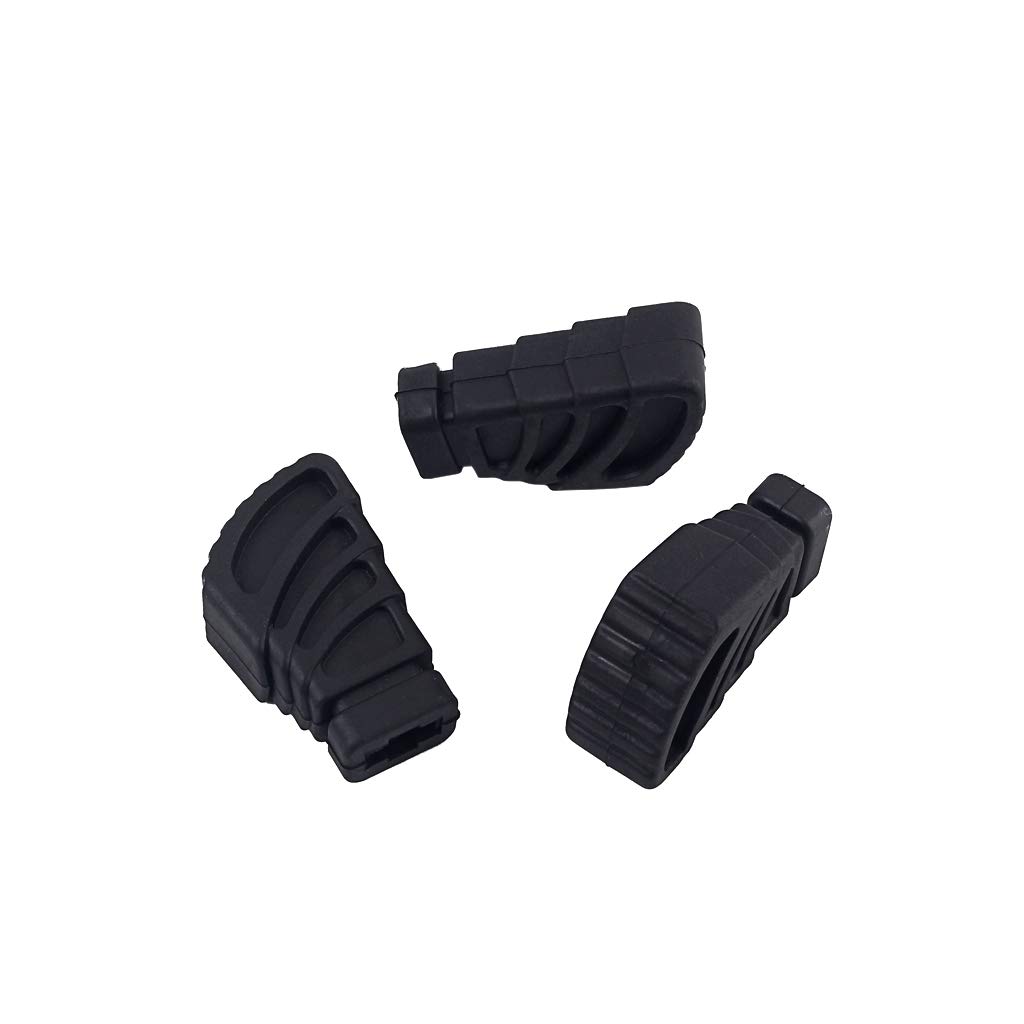 Ogdni 3Pcs Drum Rubber Feet for Drum Hardware Cymbal Stand Rack Bracket Percussion Parts Black, Large - Image 3
