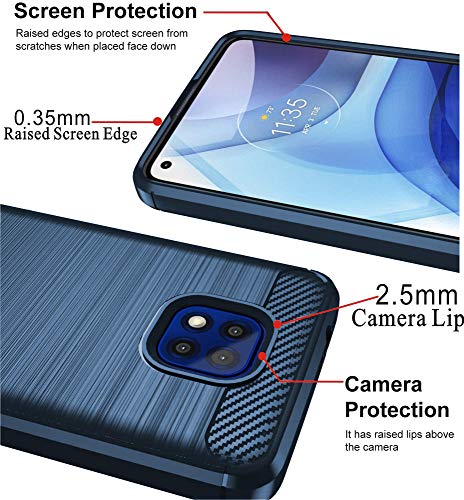 Coque Moto G Power 2021 anti rayures protection gel bleu 6,6 - 5