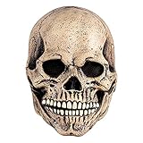 Tamaño: la máscara de calavera de Halloween imprescindible para todos es adecuada para adultos. El tamaño de la máscara facial de calavera es lo suficientemente grande como para ser usada por personas altas, por lo que no hay necesidad de preocuparse por usarla inapropiada.