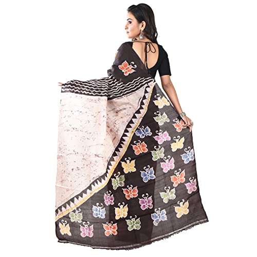 3stones yellow pure silk saree in pure silk – image 3