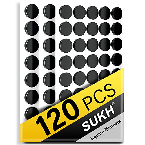 Sukh 120Pcs Round Magnets Magnetic Tape Strip - Magnet Sheets Magnets With Adhesive Backing Magnet On One Side Self Adhesive On The Other Side For Fridge Organisation,Art Project,Classroom #TOP19