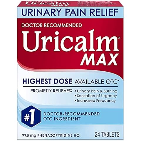 Uricalm Max - Maximum Strength - Prompt Relief of UTI Pain, Burning, Urgency & Increased Frequency - 24 Count Cover