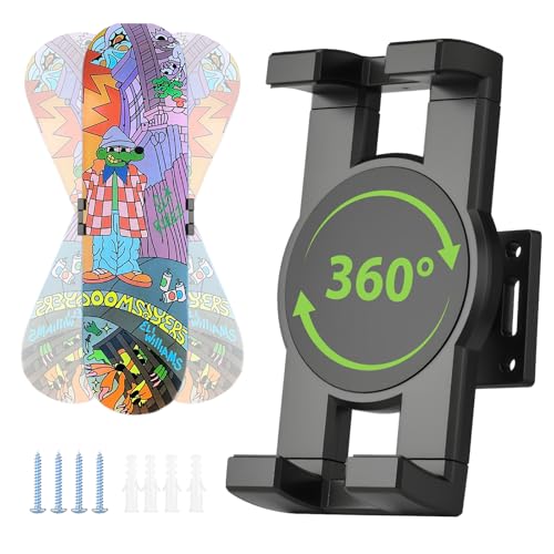 TLHB Skateboard Deck Wall Mount 360 Rotatable Skateboard Wall Mount for Skateboard Wall Decor Sturdy Skateboard Holder for Skateboarders Home and Studio Display -1pcs