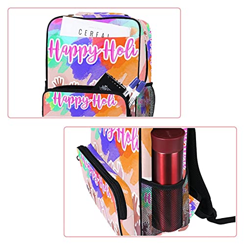 Sac à dos ordinateur portable Happy Holi pour transporter vos affaires sans douleur - 2