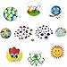 Googly Wiggle Eyes 1300 Pcs Wiggle Eyes Self Adhesive for Craft Sticker Multiple Colored Size for DIY Animal Creative Crafts Decorations