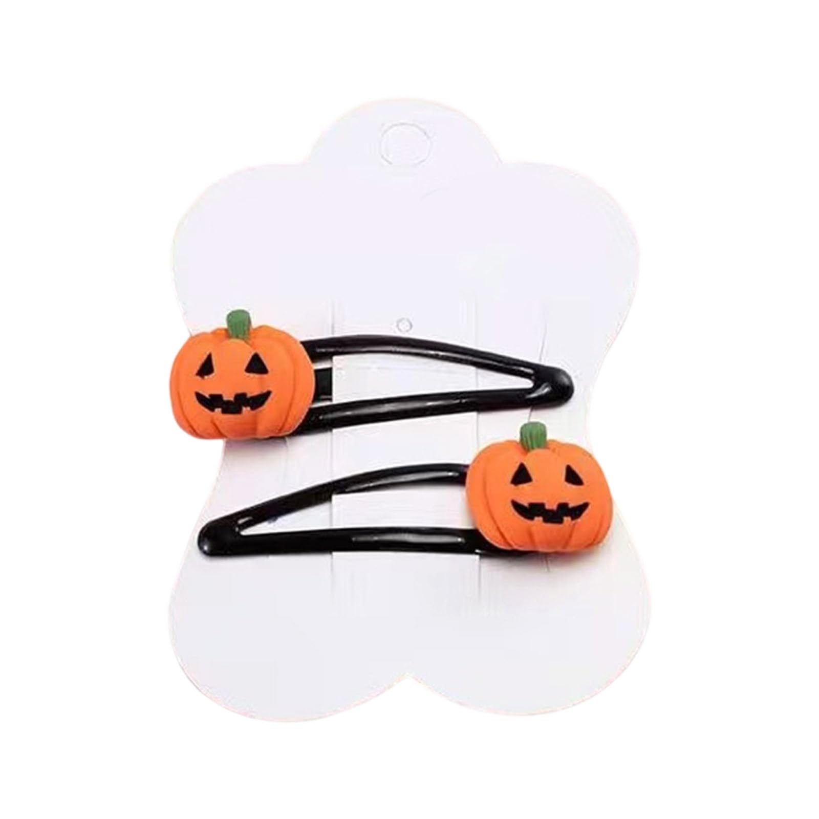 YUXITA Halloween Casual Barrettes Hair Clip Pumpkin Sweet Witch Hat Flat Clip Hairpin Pumpkin Charm