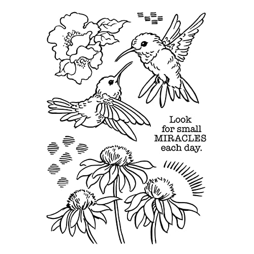 Spellbinders STP-193 Hummingbird Day Clear Stamp Set From The Stampendous Spring Collection thumb #2
