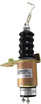 24V Fuel Shut Down Solenoid SA-3765-24 Shutoff Solenoid for Cummins Engine Electric