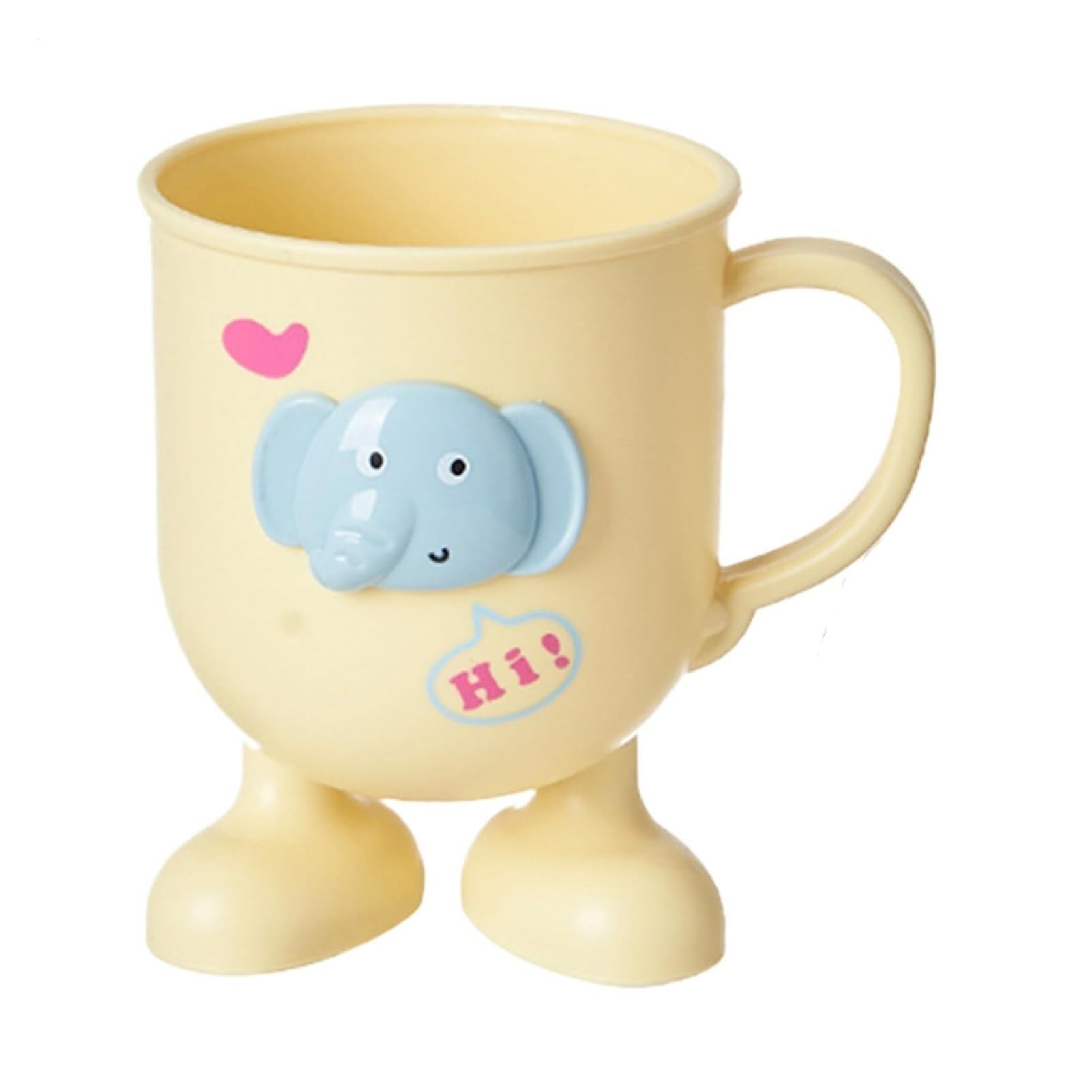Tooth Brushing Holders Toothbrush Cup Holder Cute Elephant Mouthwash Drink Bath Accessories Teeth Cleaning Regulations Accessories Organizer(Goblet)