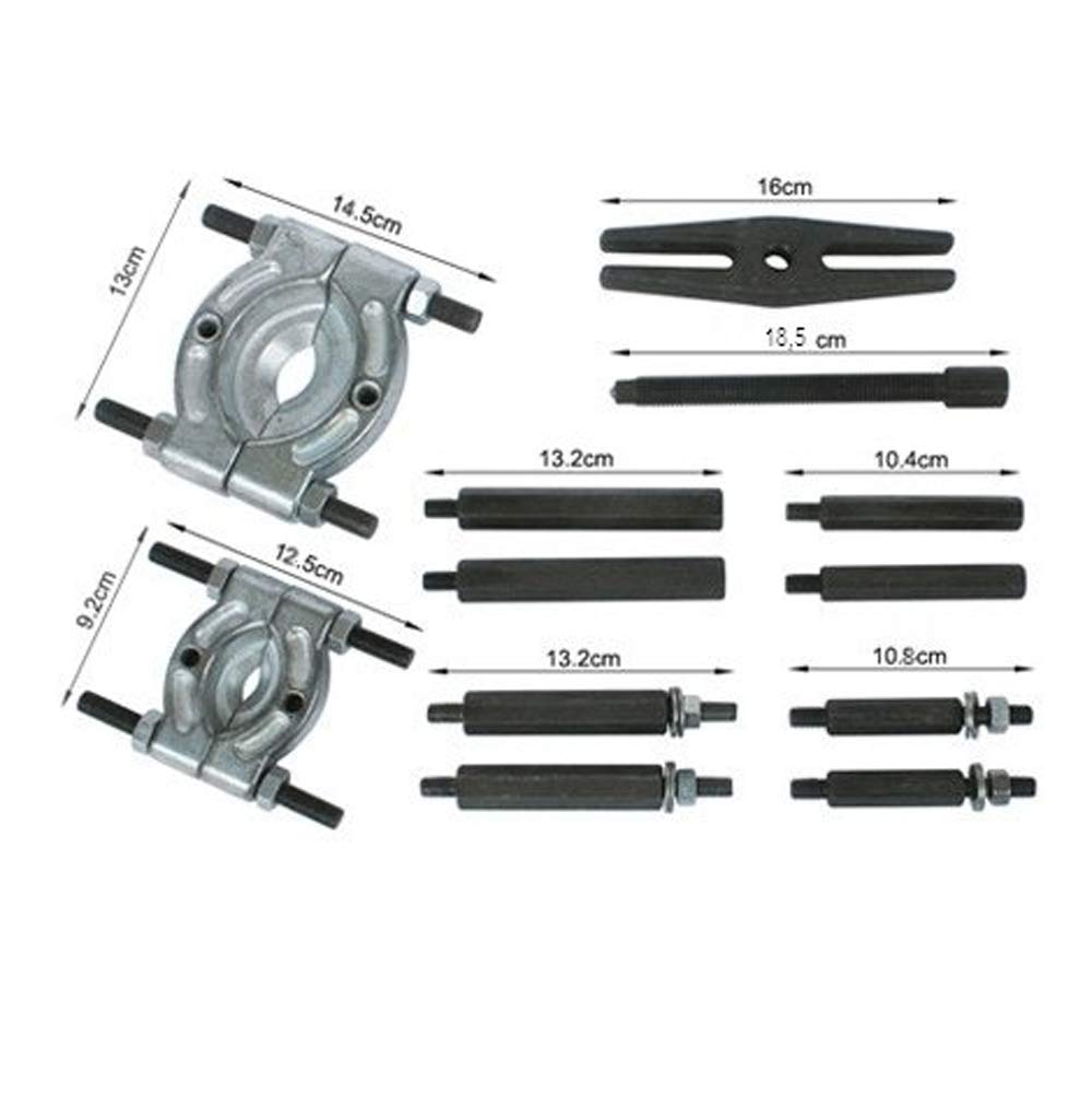 KIT 12 PEZZI Separatore di cuscinetti e kit di assemblaggio estrattore di ingranaggi separatore dislocatore estrattore cuscinetti 50-75 mm