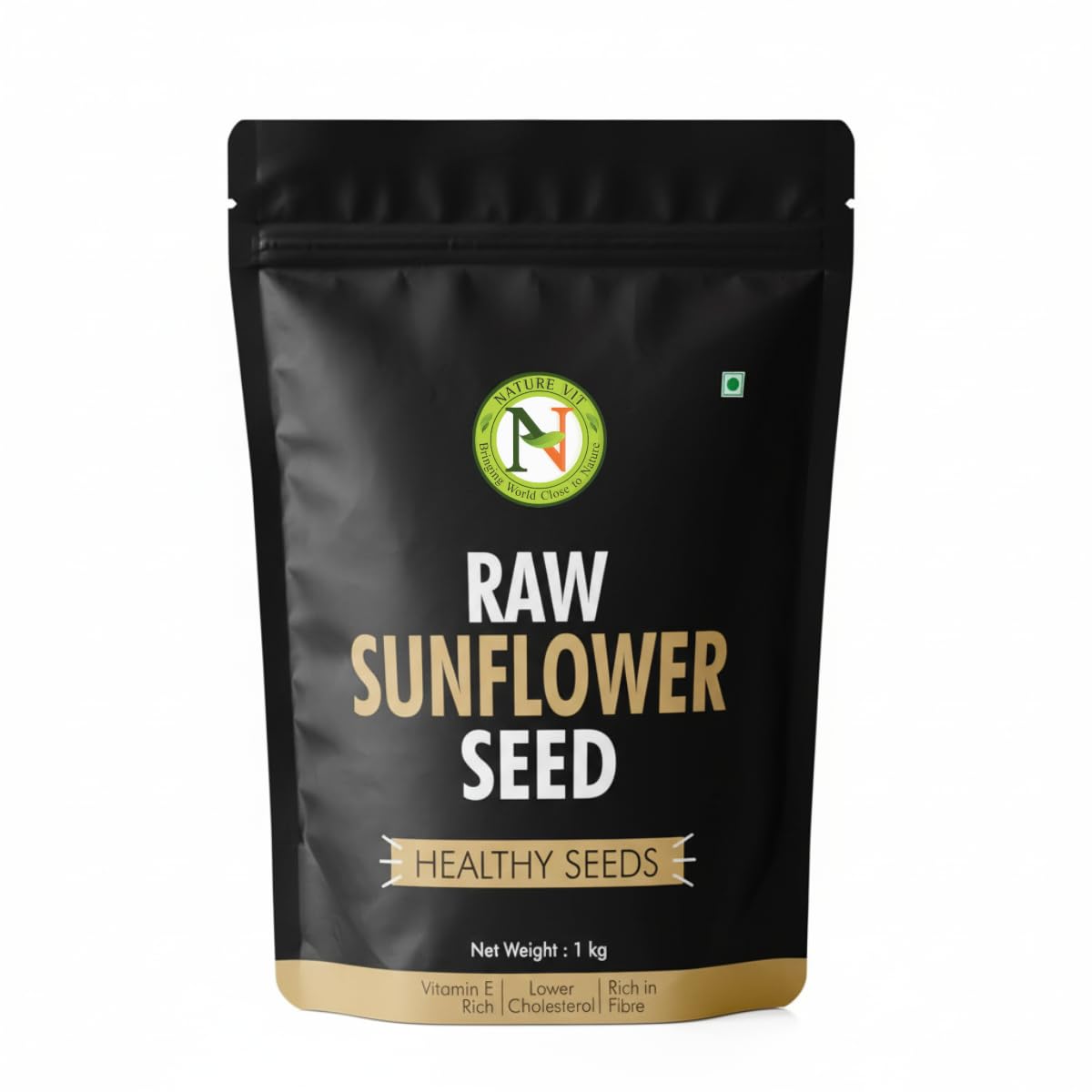 NatureVit Sunflower Seeds 1 Kg | Raw & Natural Super Seeds for Eating | Protein-Rich Healthy Snack | Ideal for Weight Loss & Diet Food