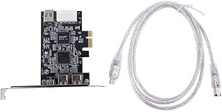 UNTERING PCIe 3 ポート Firewire ケーブル拡張カード PCI Express 1394B & 1394A TI XIO2 用