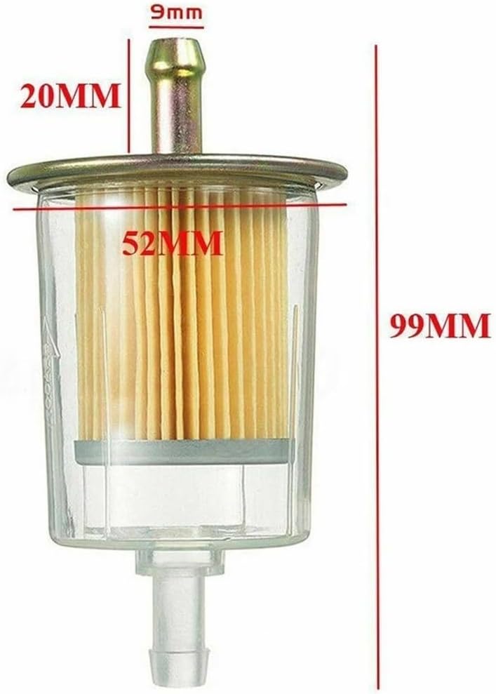 1/2/5 Pcs 9mm Car Fuel Industrial Motorcycle RV Inline Line Fit For Garden Tools Scooters Motorcycles Cars(2 pcs)