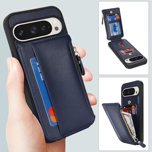 Image of Cavor for Google Pixel 9 Pro XL Case Wallet with Card Holder, Blue