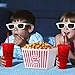 Reallnaive 15 Pcs Movie Night Popcorn Organizer Set Family Red & White Striped Plastic Popcorn Container Reusable Drinking Cup DIY Movie Night Supplies for Family Home Theater Room Party