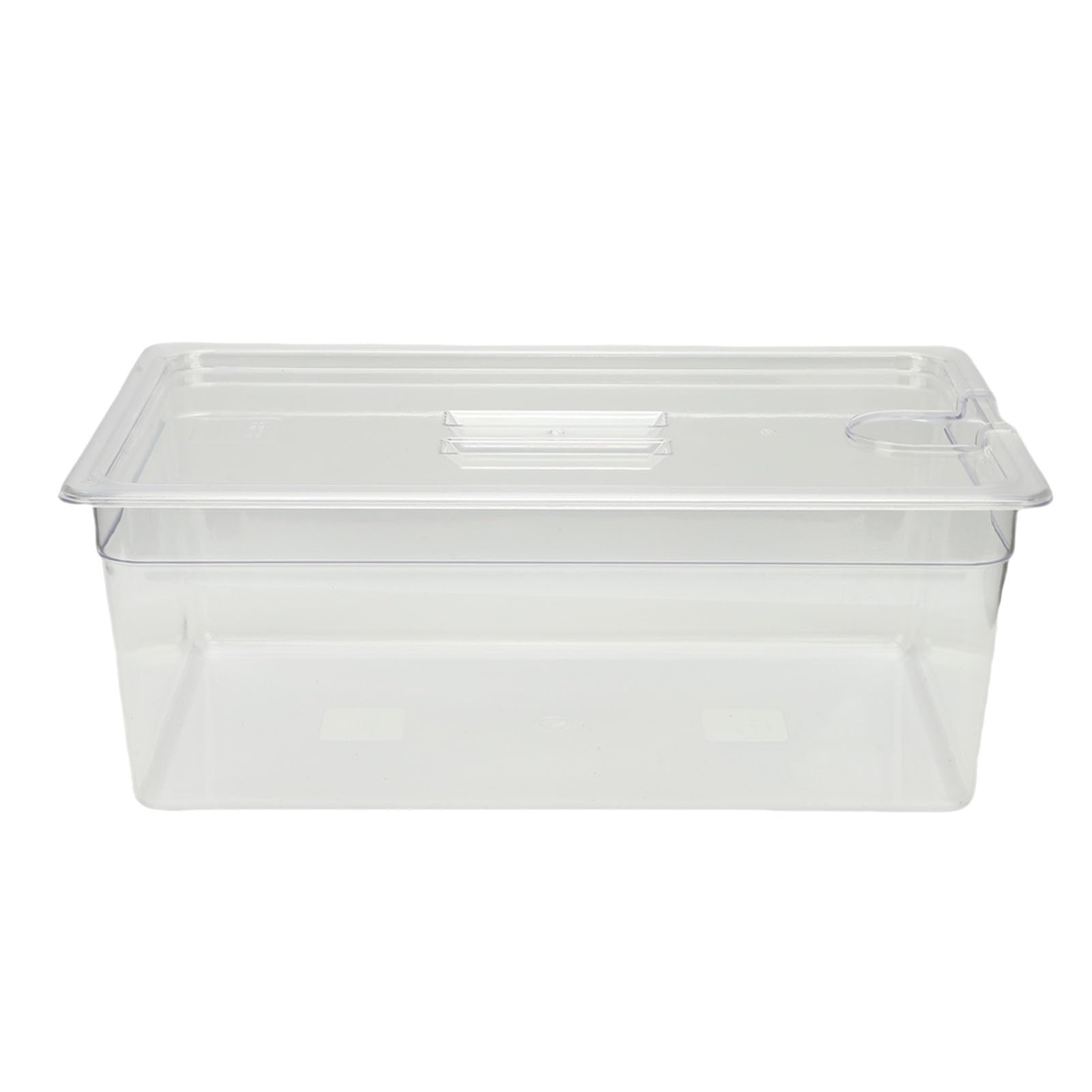 Acouto Contenedor Sous Vide de 25L, Material PP Transparente, Tanque de Agua de Cocción Lenta con Tapa para Cocinar en Casa y Preparar Comidas
