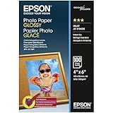 Epson Carta Fotografica Lucida, 10x15cm, 100 Fogli, Bianco