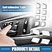 A ABSOPRO Car Seat Memory Door Lock Unlock Button Sticker Adjust Switch Button Trim Cover for Benz a Class 13-17 Black (Set of 12)