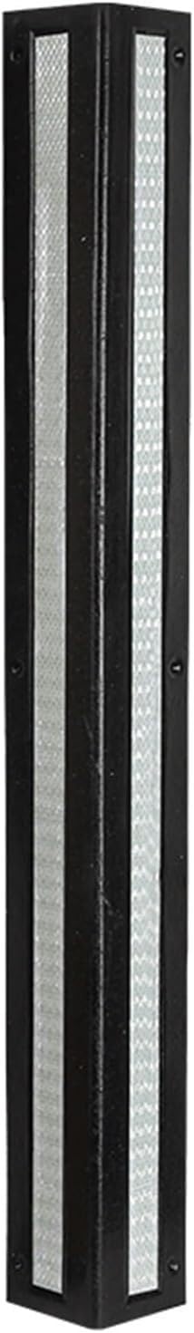 Tianqihao Black+White Garage Column Protector L-Shaped Reflective Strip Corner Guards, Garage Edge Wall Panel Corner Guards, Automotive Parking Wall Edge Guards To Protect Parking,-120Cm