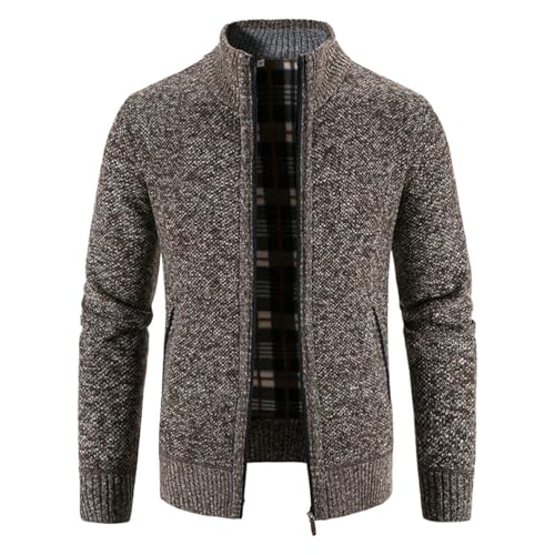 Gilet en tricot épais thermique pour homme idéal pour l'hiver décontracté
