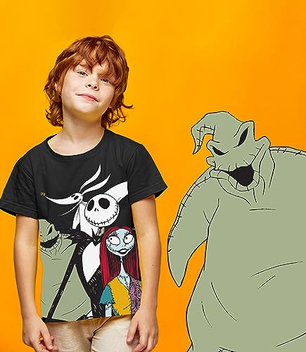 The Nightmare Before Christmas T-Shirts (3 Pack) Jack Skellington, Zero & Oogie Boogie, Tees for Boys, Girls Toddlers and Up4