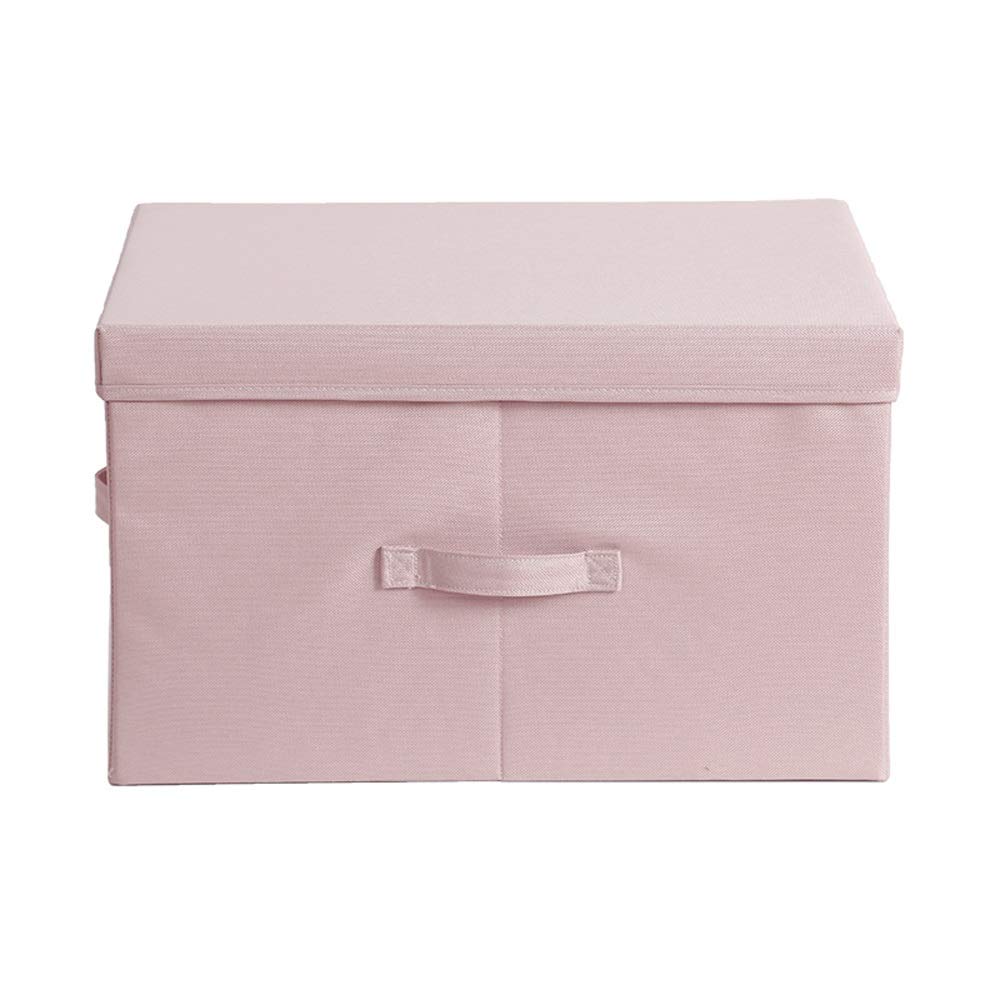 ETRGFTHU Storage Box Wardrobe Storage Box Toy Storage Box Household Washable Box Foldable, No Smell(Pink,45x35x25cm)