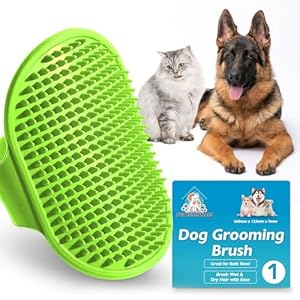 1pk Pet & Dog Brushes for Grooming | Soft Silicone Dog Bath Brush | Dog Grooming Brush | Pet Grooming Brush Bath | Dog Shampoo Brush | Pet Grooming Bath Brush | Pet Brush | Dog Shower Brush, Dog Brush