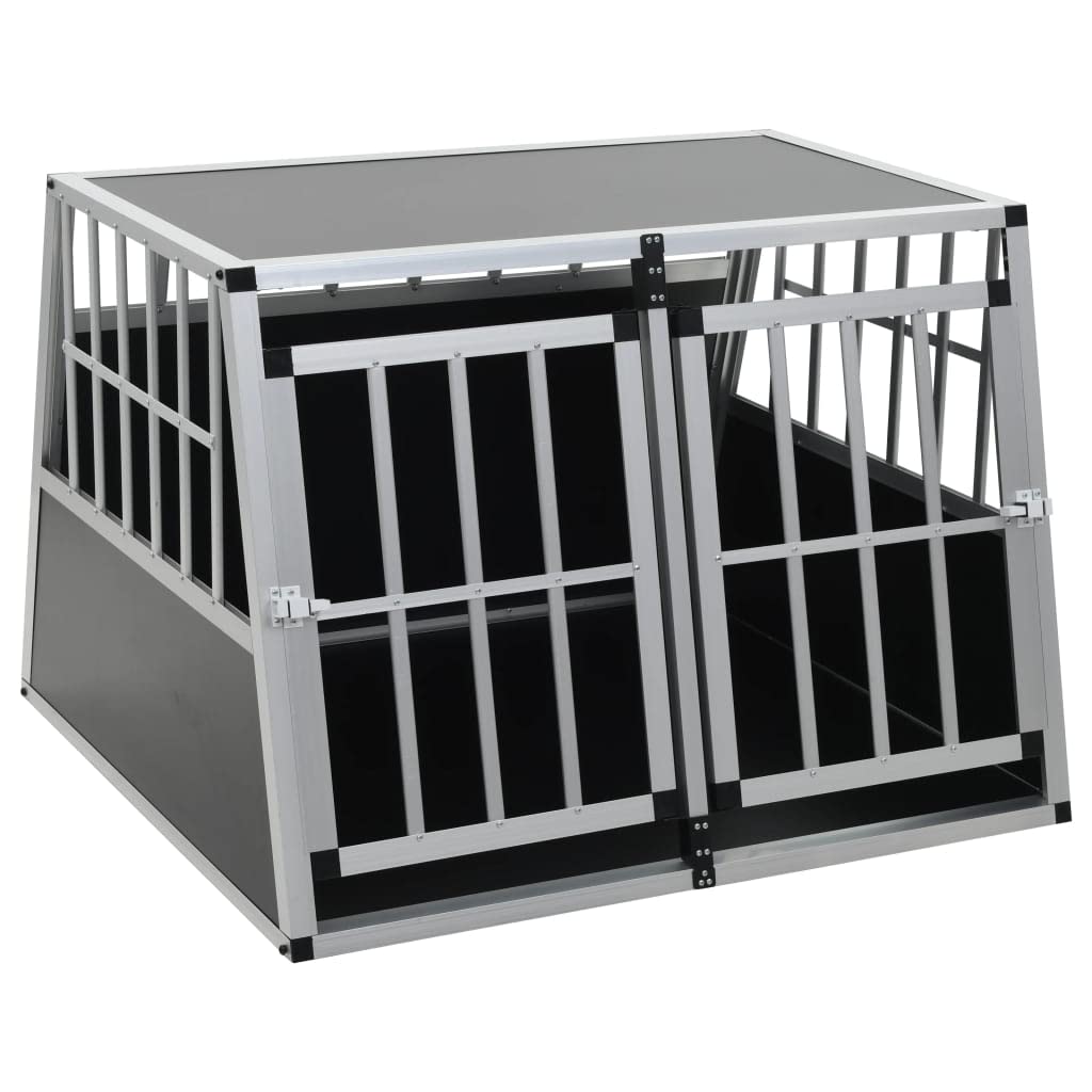 vidaXL Trasportino per Cani con Doppia Porta Gabbia da Trasporto Cassa Animali