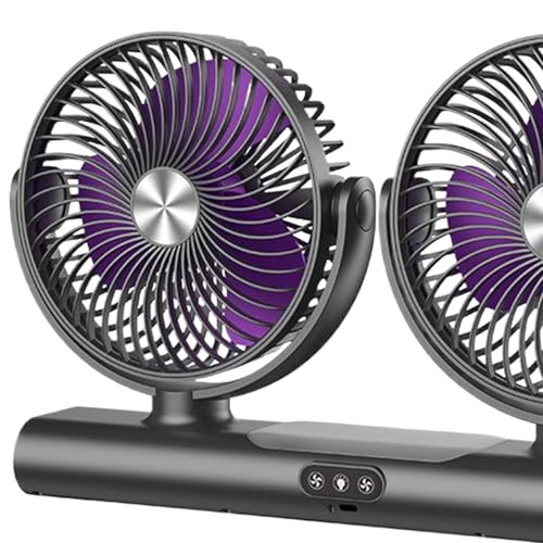 Ventilador de coche doble que elimina el calor sofocante del salpicadero 4