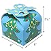 JOYIN 24 PCS 3D Christmas Goody Gift Boxes with Bow for Holiday Xmas Goodie Paper Boxes, School Classroom Party Favor Supply, 6” x 6” x 5.5” 8 Designs Candy Treat Cardboard Cookie Box for Gift Giving