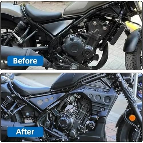 Carénage Moto Rebel CMX300/500 de 2017 à 2023 : Sabot Moteur Noir