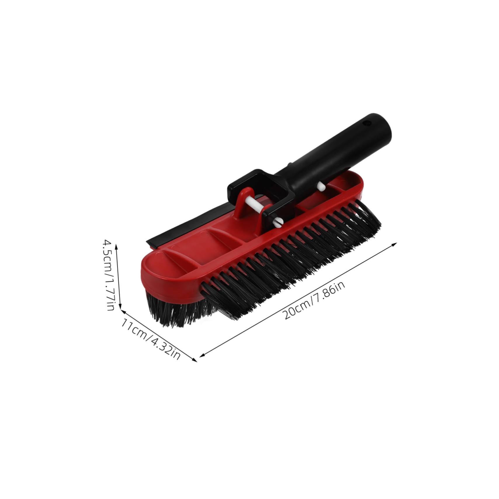 BCOATH Pool Brush Head Replacement 270 Degree Pool Cleaning Brush Multi-Purpose Walls Corners Long Dense Bristles Easy to Use