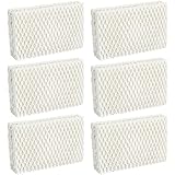 Qloby 6 Pack WF813 Humidifier Filter Replacement, Upgraded Humidifier Wick Filter for ReliOn RCM-832 RCM-832N, for ProCare PCWF-813 PCCM-840, for Equate EQWF813 EQ 2119-UL Cool Mist Humidifier Filters