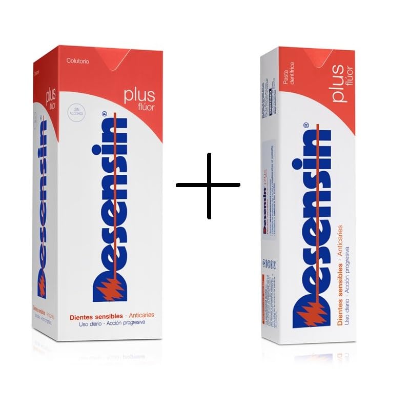 PACK AHORRO Desensin Plus Fluor compuesto pasta 75 ml y colutorio 1L