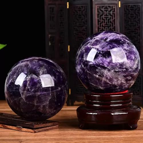 Esfera de amatista de 11cm que elimina la monotonía visual del salón 7